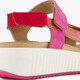 Suède dames sandalen oranje roze rood