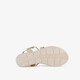 Dames sandalen met sleehak ivoor