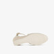 Dames espadrilles met sleehak champagne