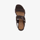 Dames sandalen donkerbruin