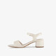 Dames sandalen met hak wit