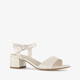 Dames sandalen met hak wit