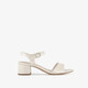 Dames sandalen met hak wit