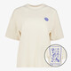 TwoDay dames T-shirt met backprint lichtbeige