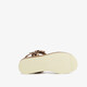 Dames sandalen met panterprint beige bruin