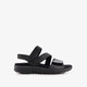 Leren dames sandalen zwarte