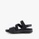Leren dames sandalen zwarte