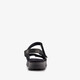 Leren dames sandalen zwarte