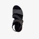 Leren dames sandalen zwarte