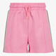 Meisjes sweatshort met biezen roze groen