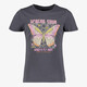 Meisjes T-shirt met vlinder grijs