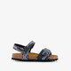Kinder bio sandalen camouflage blauw