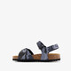 Kinder bio sandalen camouflage blauw