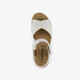 Leren dames sandalen wit