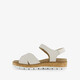 Leren dames sandalen wit