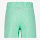 Meisjes sweatshort met bloemetjes groen