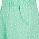 Meisjes sweatshort met bloemetjes groen