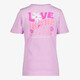 Meisjes T-shirt met backprint lila