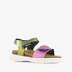 Leren meisjes sandalen metallic multicolor