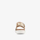 Leren meisjes sandalen panterprint goud