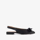 Dames slingbacks met strik zwart