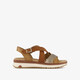 Dames sandalen cognac bruin