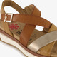Dames sandalen cognac bruin