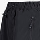 Heren dames regenbroek met ritsen zwart