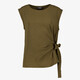 Dames top met strikdetail groen