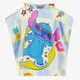 Kinder zwemponcho met capuchon blauw
