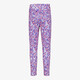 Meisjes sportlegging met print paars roze