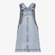 Meisjes denim tuinjurk met bloemetjes