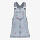 TwoDay meisjes denim tuinjurk met bloemetjes