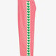 Wide leg meisjes broek met bies roze