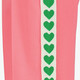Wide leg meisjes broek met bies roze