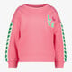 Meisjes sweater met bies roze