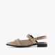 Dames slingbacks met gespen beige