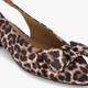 Dames slingbacks met strik en panterprint