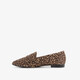 Dames loafers met panterprint bruin