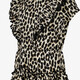 Meisjes jurk met ruches en panterprint