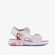 Meisjes sandalen met lichtjes zilver