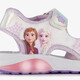 Meisjes sandalen met lichtjes zilver