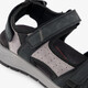 Leren dames sandalen zwart