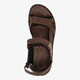 Leren heren sandalen bruin