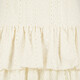 Meisjes rok met broderie details wit