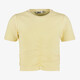 Cropped meisjes T-shirt geel