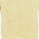 Cropped meisjes T-shirt geel