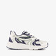 Jongens dad sneakers wit blauw