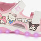 Meisjes sandalen met lichtjes wit roze