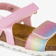 Meisjes bio sandalen metallic roze